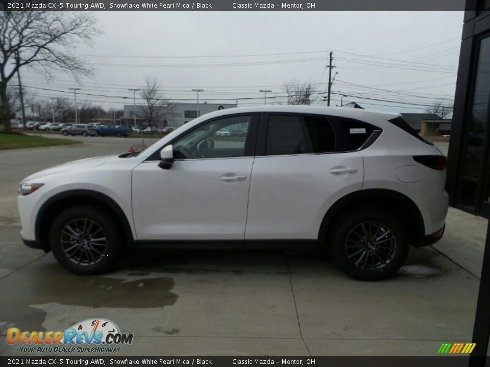 2021 Mazda CX-5 Touring AWD Snowflake White Pearl Mica / Black Photo #4
