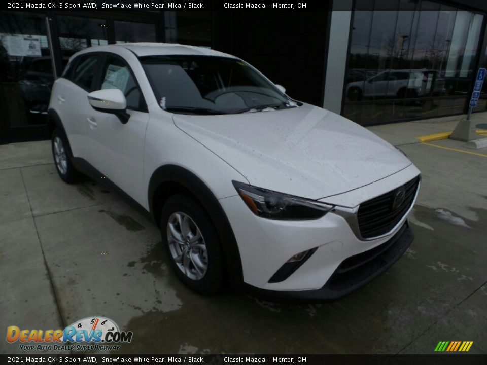 2021 Mazda CX-3 Sport AWD Snowflake White Pearl Mica / Black Photo #1