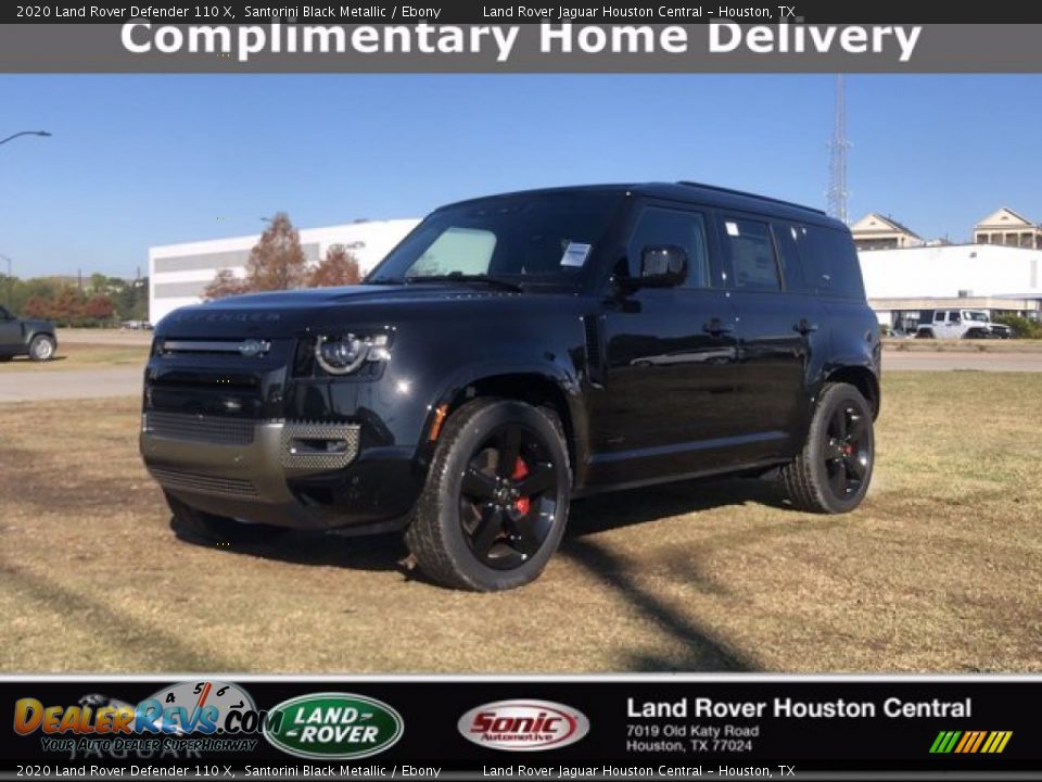 2020 Land Rover Defender 110 X Santorini Black Metallic / Ebony Photo #1