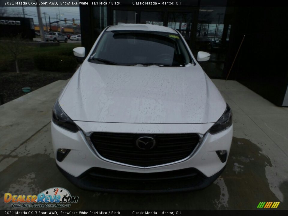 2021 Mazda CX-3 Sport AWD Snowflake White Pearl Mica / Black Photo #2