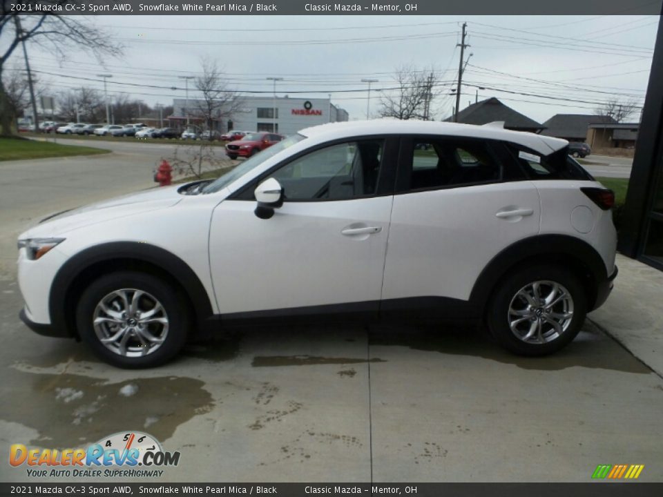 2021 Mazda CX-3 Sport AWD Snowflake White Pearl Mica / Black Photo #3