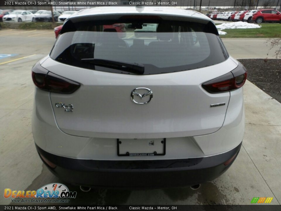 2021 Mazda CX-3 Sport AWD Snowflake White Pearl Mica / Black Photo #4