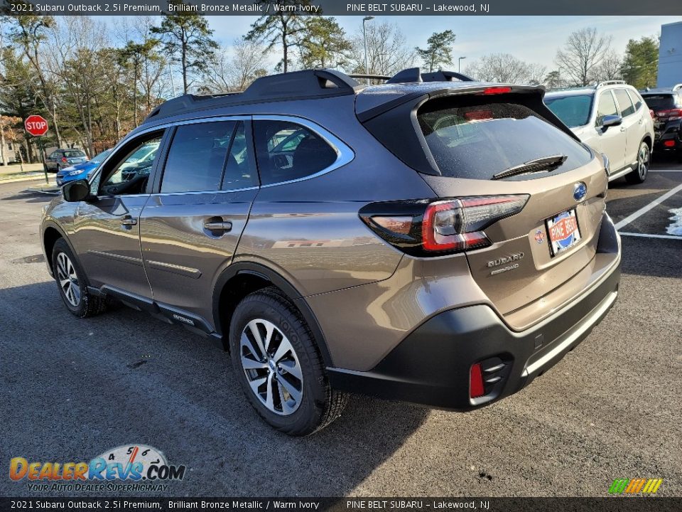 2021 Subaru Outback 2.5i Premium Brilliant Bronze Metallic / Warm Ivory Photo #16