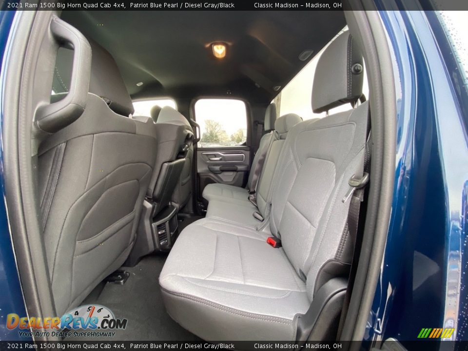 2021 Ram 1500 Big Horn Quad Cab 4x4 Patriot Blue Pearl / Diesel Gray/Black Photo #3