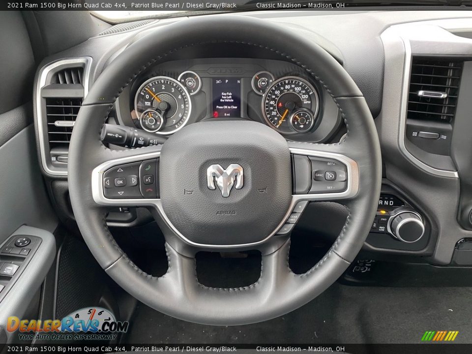 2021 Ram 1500 Big Horn Quad Cab 4x4 Patriot Blue Pearl / Diesel Gray/Black Photo #5