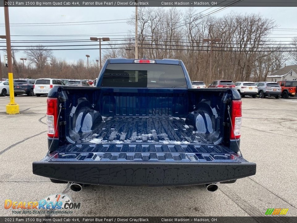 2021 Ram 1500 Big Horn Quad Cab 4x4 Patriot Blue Pearl / Diesel Gray/Black Photo #11