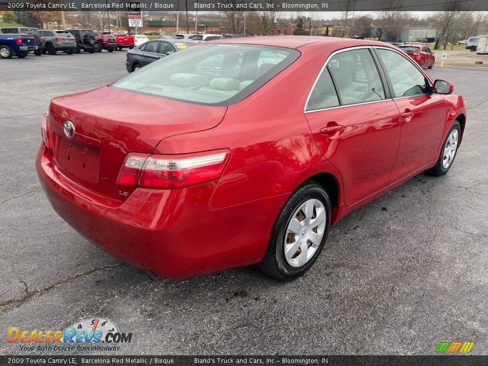 2009 Toyota Camry LE Barcelona Red Metallic / Bisque Photo #6