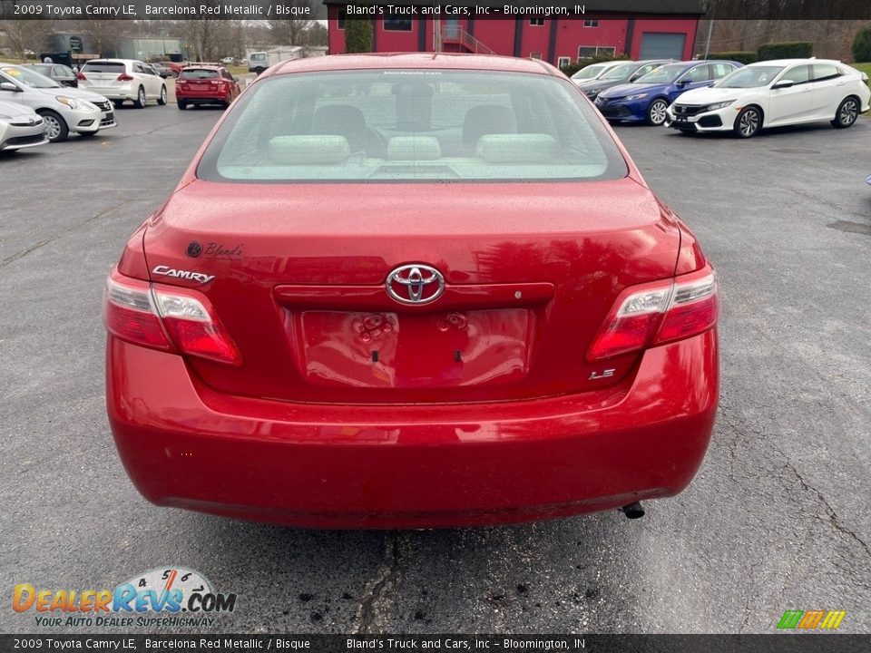 2009 Toyota Camry LE Barcelona Red Metallic / Bisque Photo #7