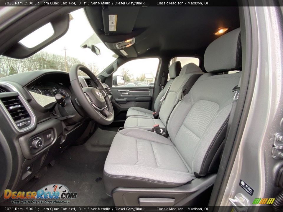 Diesel Gray/Black Interior - 2021 Ram 1500 Big Horn Quad Cab 4x4 Photo #2
