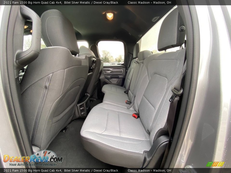 Rear Seat of 2021 Ram 1500 Big Horn Quad Cab 4x4 Photo #3