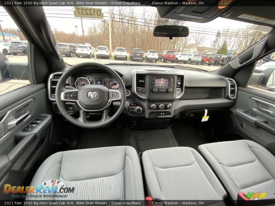 Diesel Gray/Black Interior - 2021 Ram 1500 Big Horn Quad Cab 4x4 Photo #4