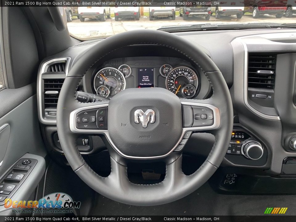 2021 Ram 1500 Big Horn Quad Cab 4x4 Steering Wheel Photo #5