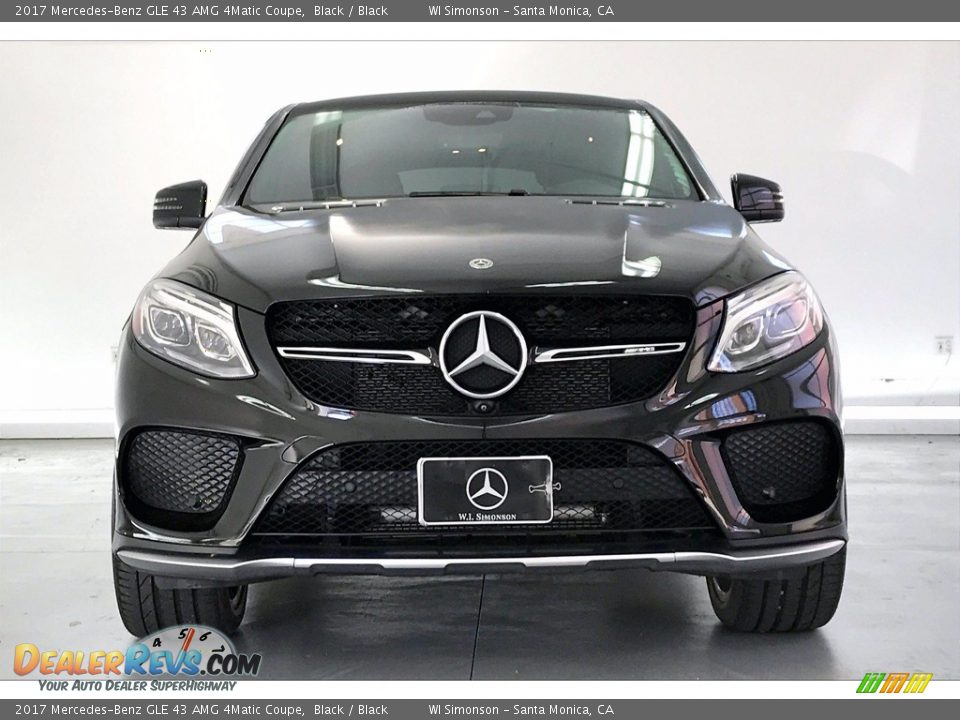 2017 Mercedes-Benz GLE 43 AMG 4Matic Coupe Black / Black Photo #2