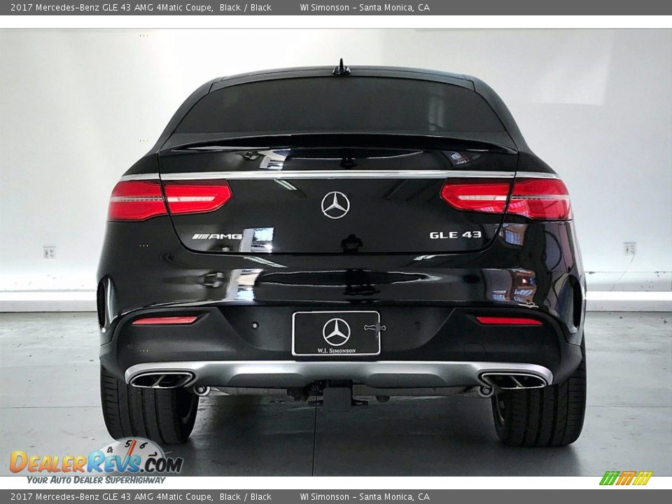 2017 Mercedes-Benz GLE 43 AMG 4Matic Coupe Black / Black Photo #3