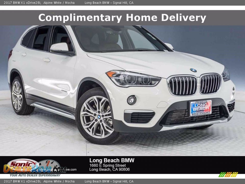 2017 BMW X1 xDrive28i Alpine White / Mocha Photo #1