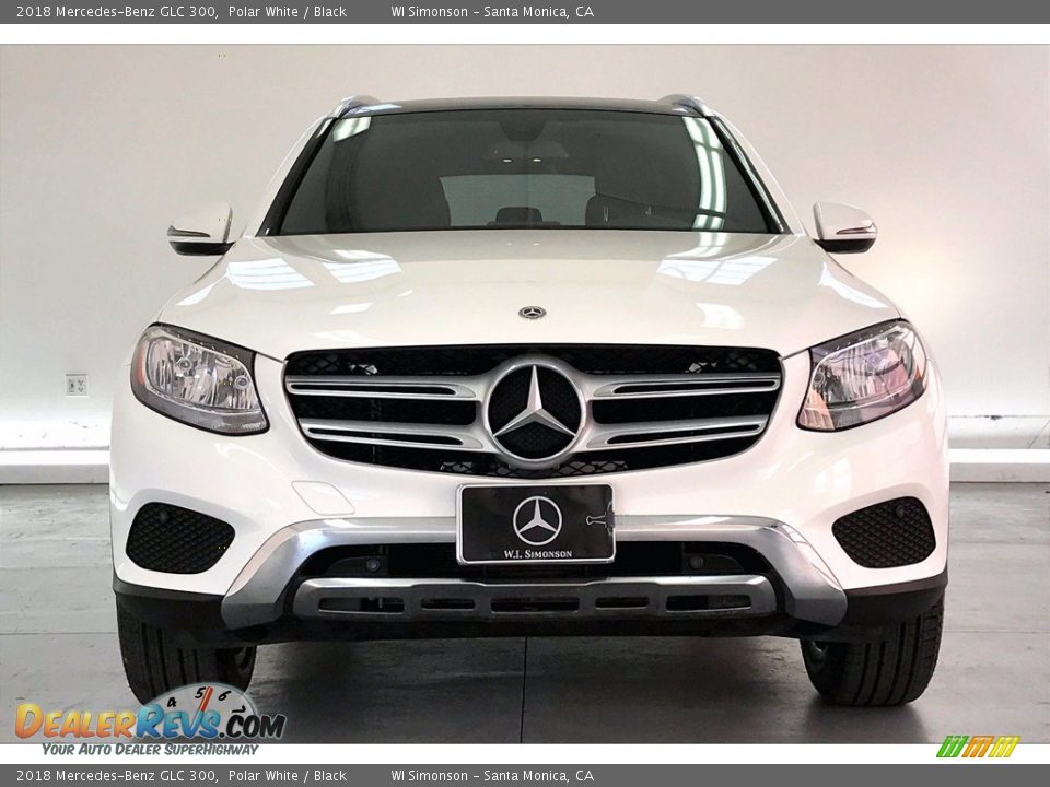 2018 Mercedes-Benz GLC 300 Polar White / Black Photo #2