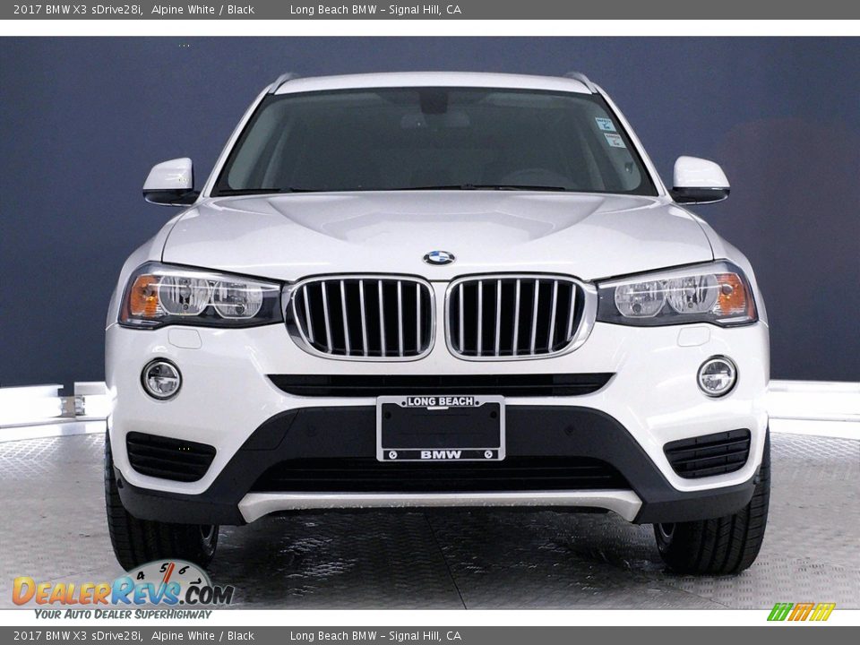 2017 BMW X3 sDrive28i Alpine White / Black Photo #2