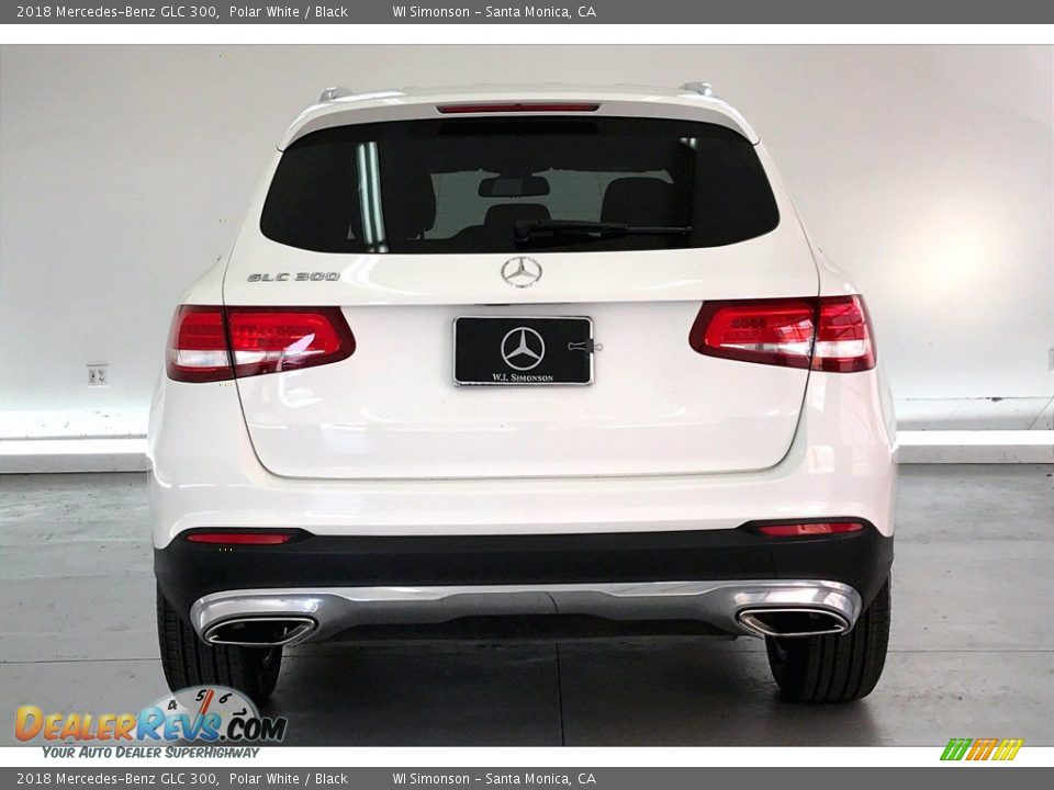 2018 Mercedes-Benz GLC 300 Polar White / Black Photo #3