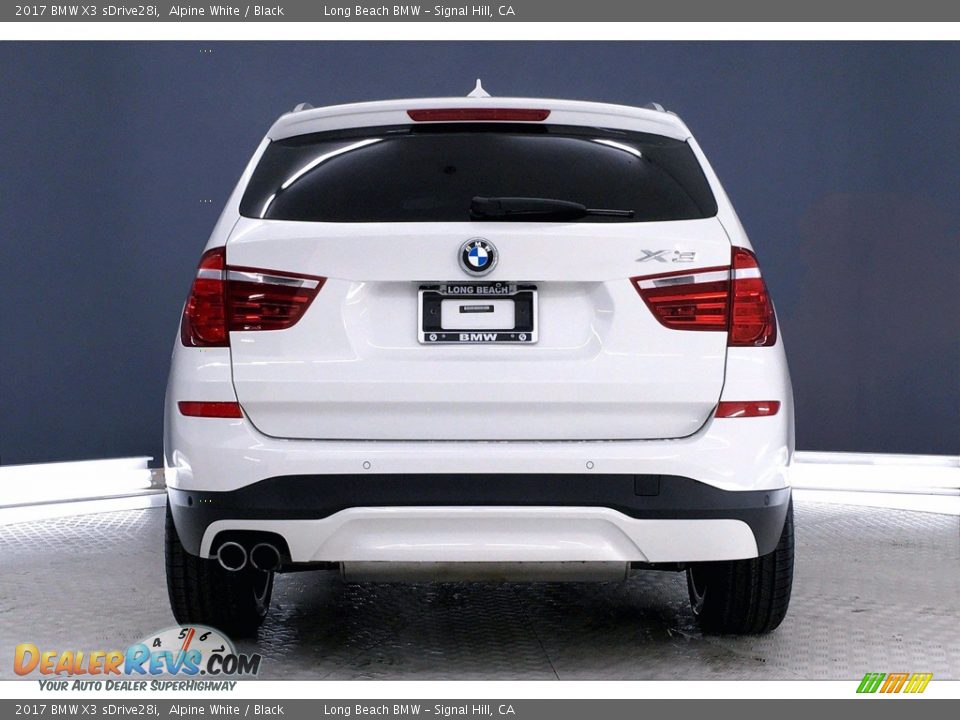 2017 BMW X3 sDrive28i Alpine White / Black Photo #3