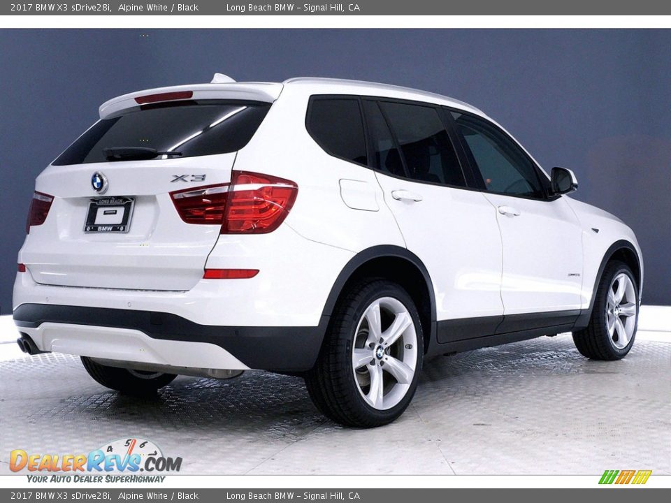 2017 BMW X3 sDrive28i Alpine White / Black Photo #13