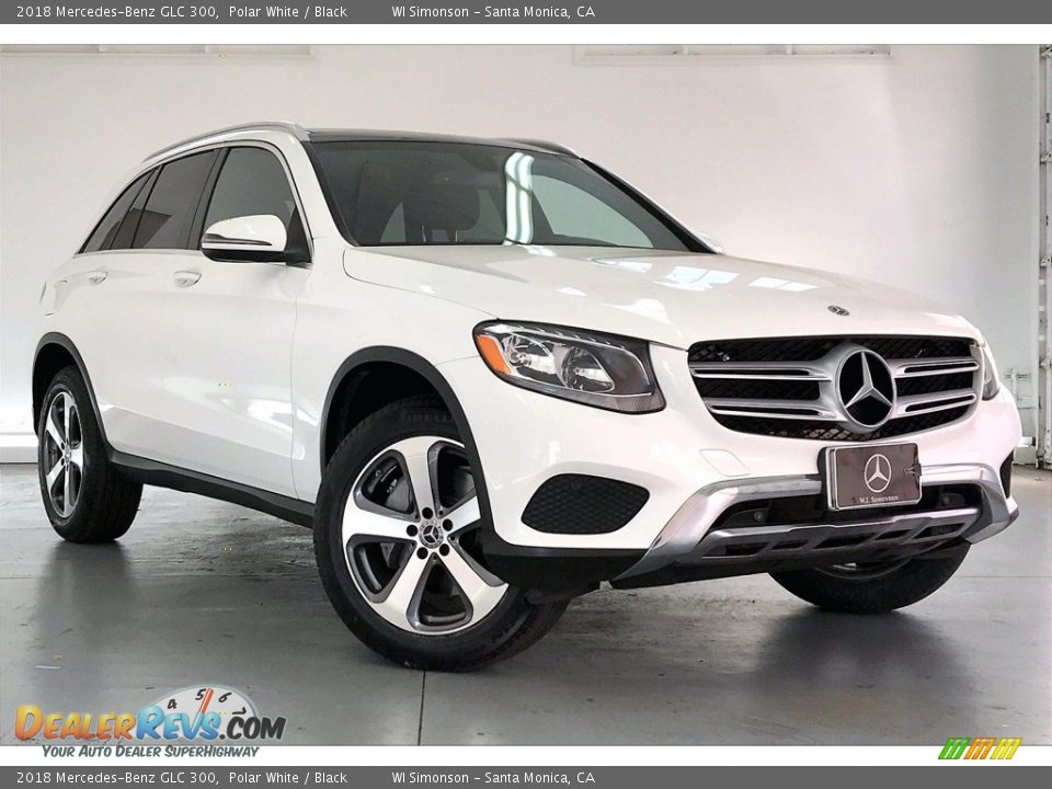 2018 Mercedes-Benz GLC 300 Polar White / Black Photo #34