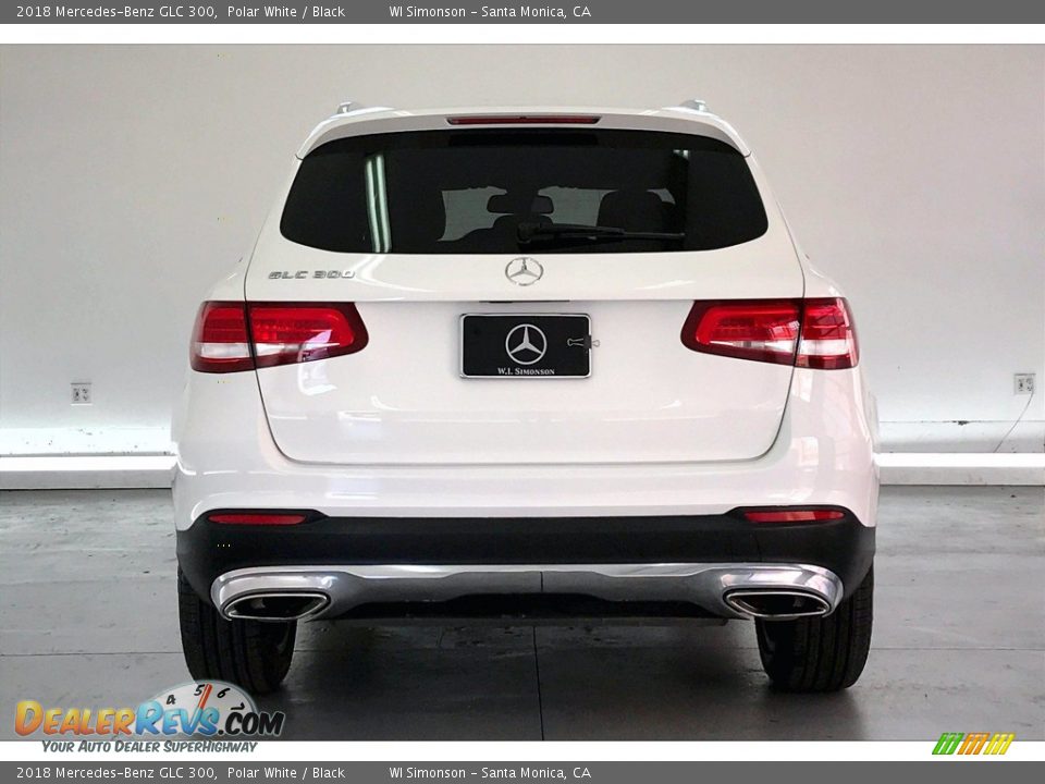 2018 Mercedes-Benz GLC 300 Polar White / Black Photo #3