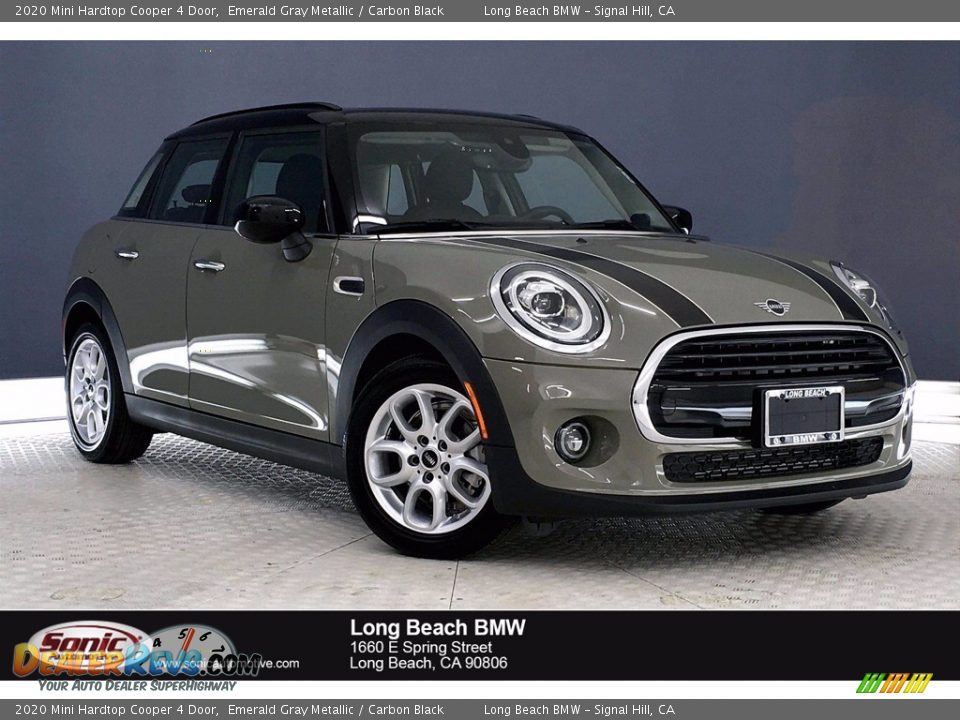 2020 Mini Hardtop Cooper 4 Door Emerald Gray Metallic / Carbon Black Photo #1