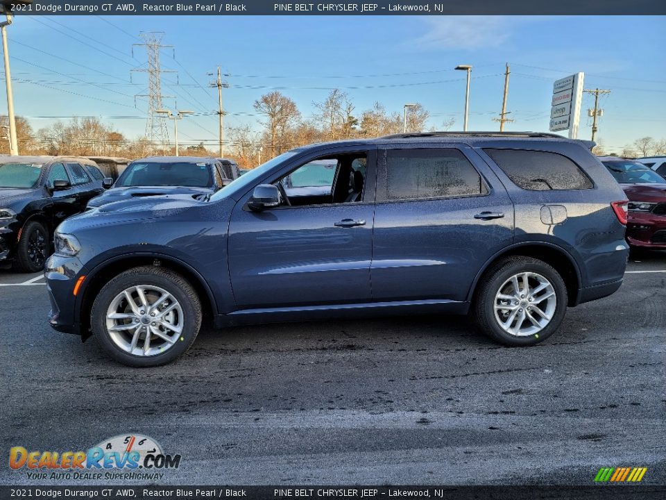 2021 Dodge Durango GT AWD Reactor Blue Pearl / Black Photo #4