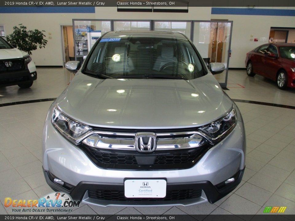 2019 Honda CR-V EX AWD Lunar Silver Metallic / Gray Photo #2