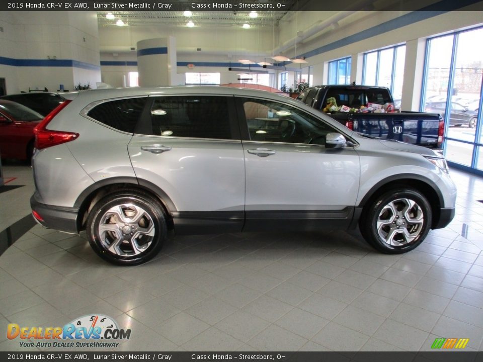 2019 Honda CR-V EX AWD Lunar Silver Metallic / Gray Photo #4