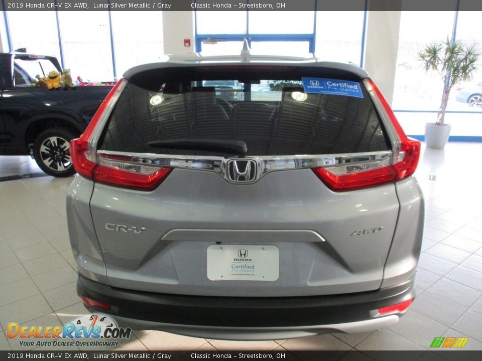 2019 Honda CR-V EX AWD Lunar Silver Metallic / Gray Photo #8
