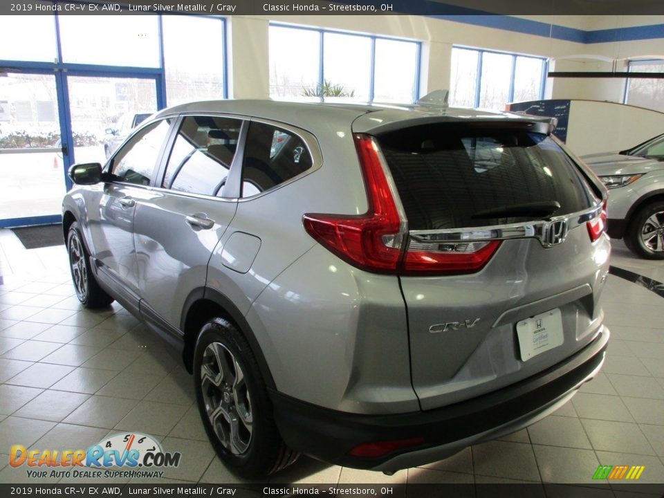 2019 Honda CR-V EX AWD Lunar Silver Metallic / Gray Photo #9