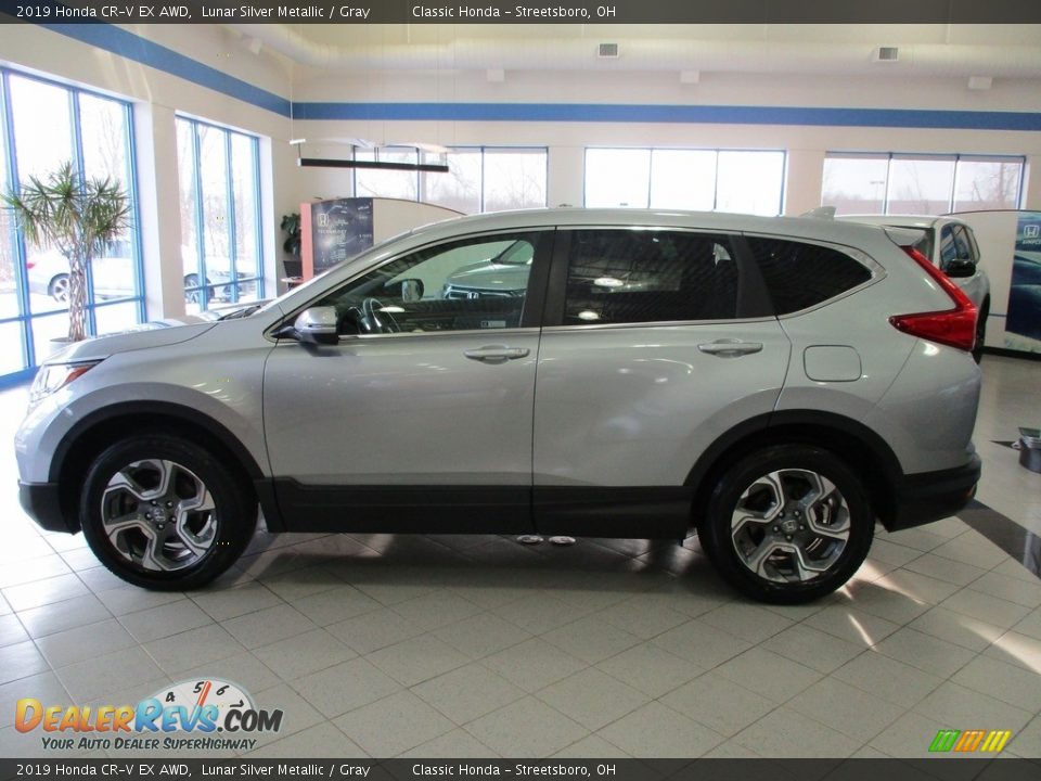 2019 Honda CR-V EX AWD Lunar Silver Metallic / Gray Photo #10