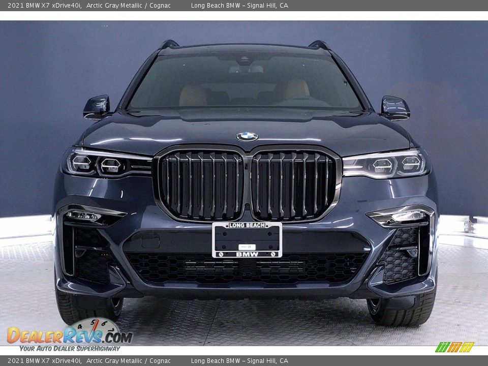2021 BMW X7 xDrive40i Arctic Gray Metallic / Cognac Photo #2