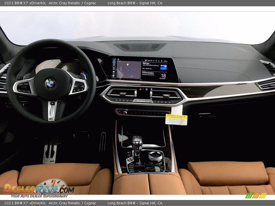 2021 BMW X7 xDrive40i Arctic Gray Metallic / Cognac Photo #5