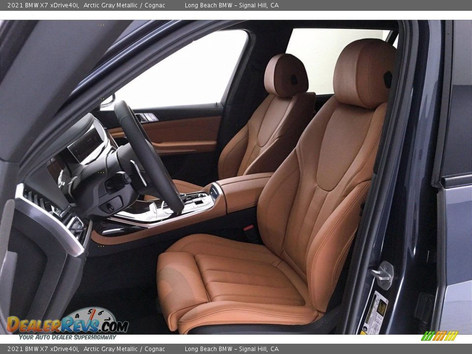 2021 BMW X7 xDrive40i Arctic Gray Metallic / Cognac Photo #9
