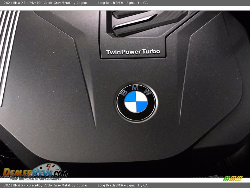 2021 BMW X7 xDrive40i Arctic Gray Metallic / Cognac Photo #11