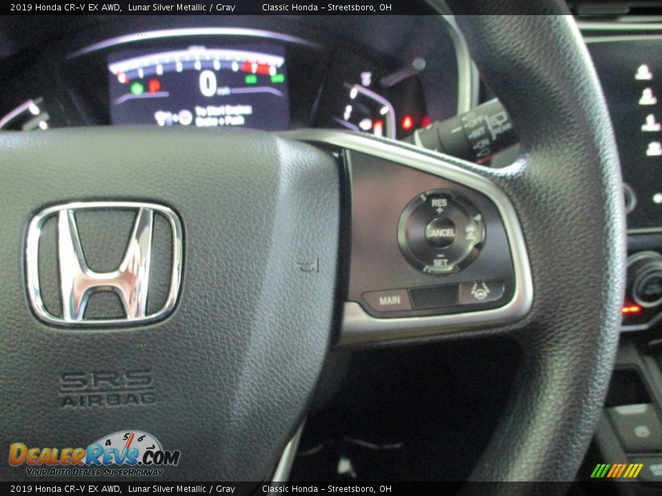 2019 Honda CR-V EX AWD Lunar Silver Metallic / Gray Photo #31