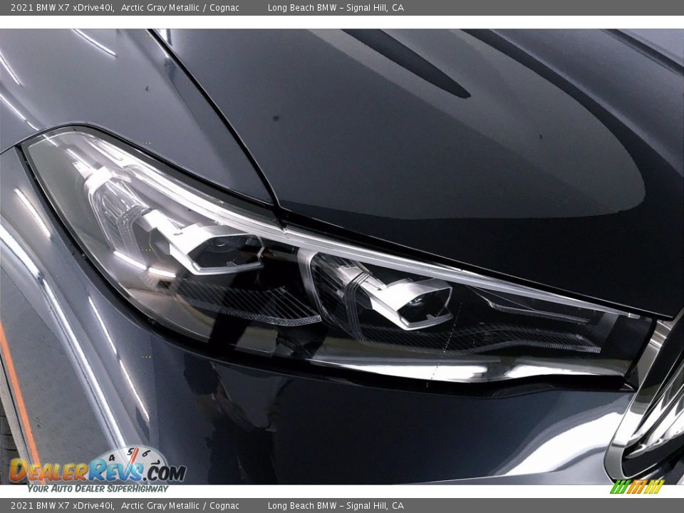 2021 BMW X7 xDrive40i Arctic Gray Metallic / Cognac Photo #14