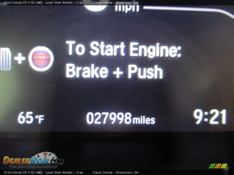 2019 Honda CR-V EX AWD Lunar Silver Metallic / Gray Photo #32