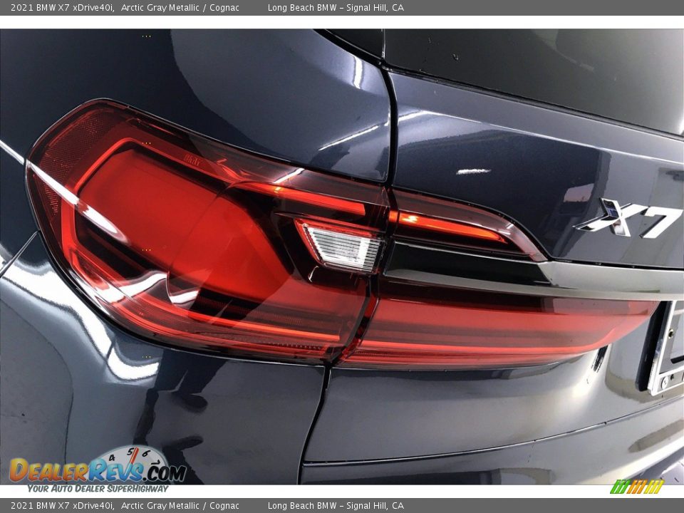 2021 BMW X7 xDrive40i Arctic Gray Metallic / Cognac Photo #15