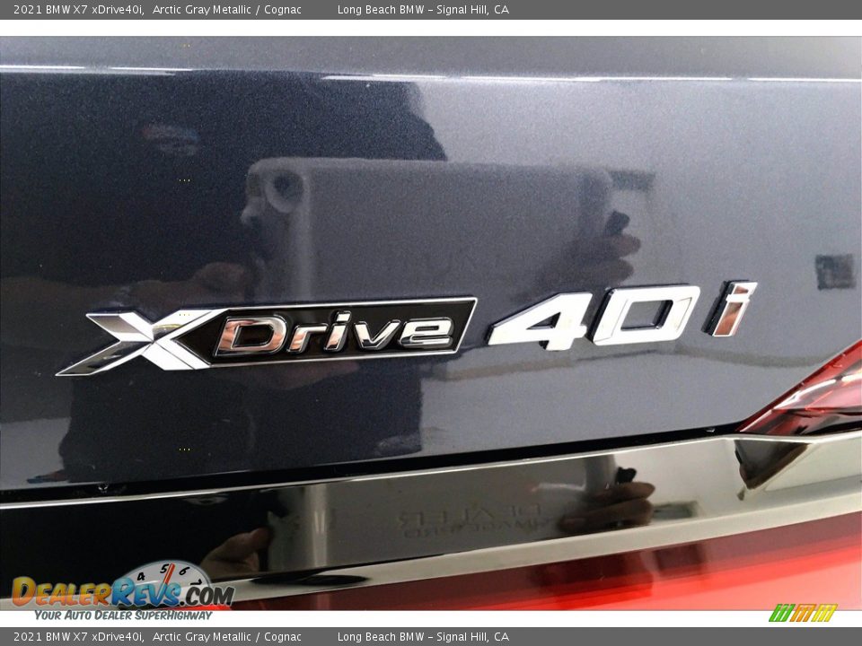 2021 BMW X7 xDrive40i Arctic Gray Metallic / Cognac Photo #16
