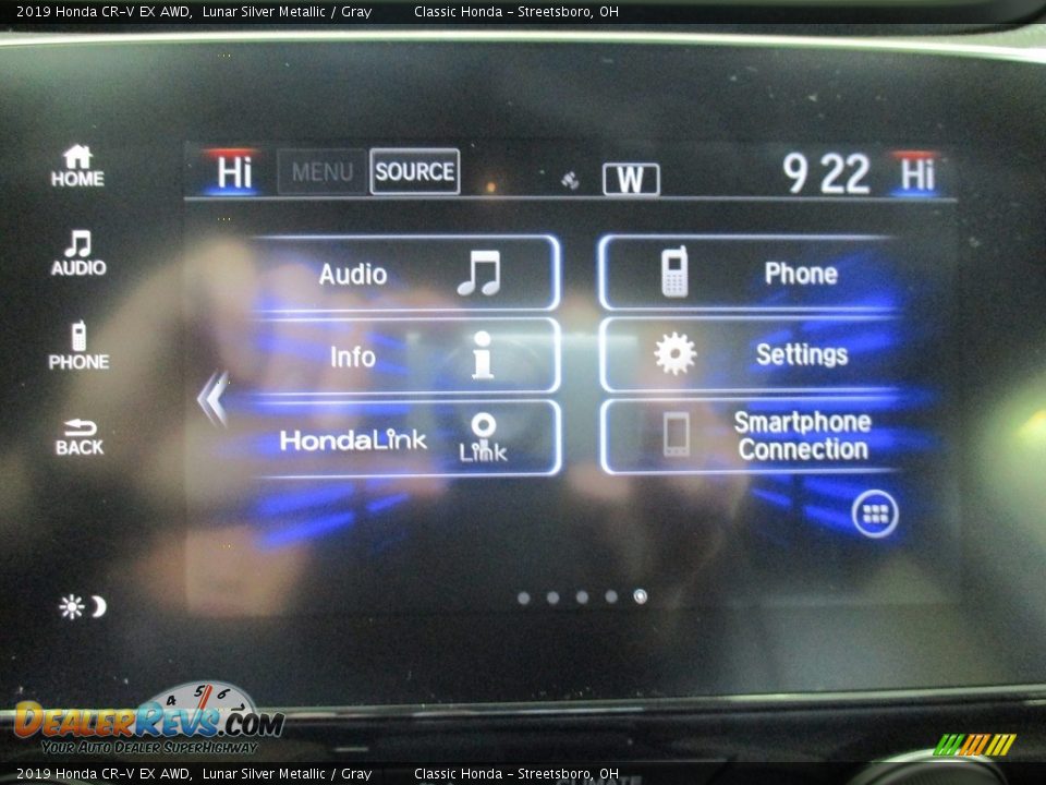 2019 Honda CR-V EX AWD Lunar Silver Metallic / Gray Photo #35
