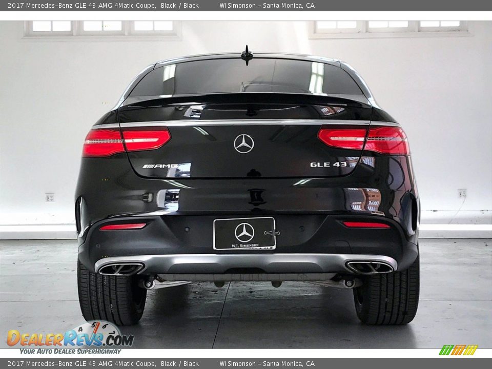 2017 Mercedes-Benz GLE 43 AMG 4Matic Coupe Black / Black Photo #3