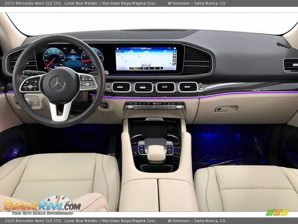 2020 Mercedes-Benz GLE 350 Lunar Blue Metallic / Macchiato Beige/Magma Grey Photo #15