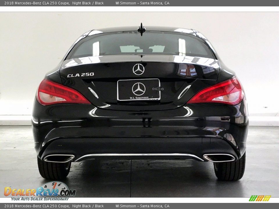 2018 Mercedes-Benz CLA 250 Coupe Night Black / Black Photo #3