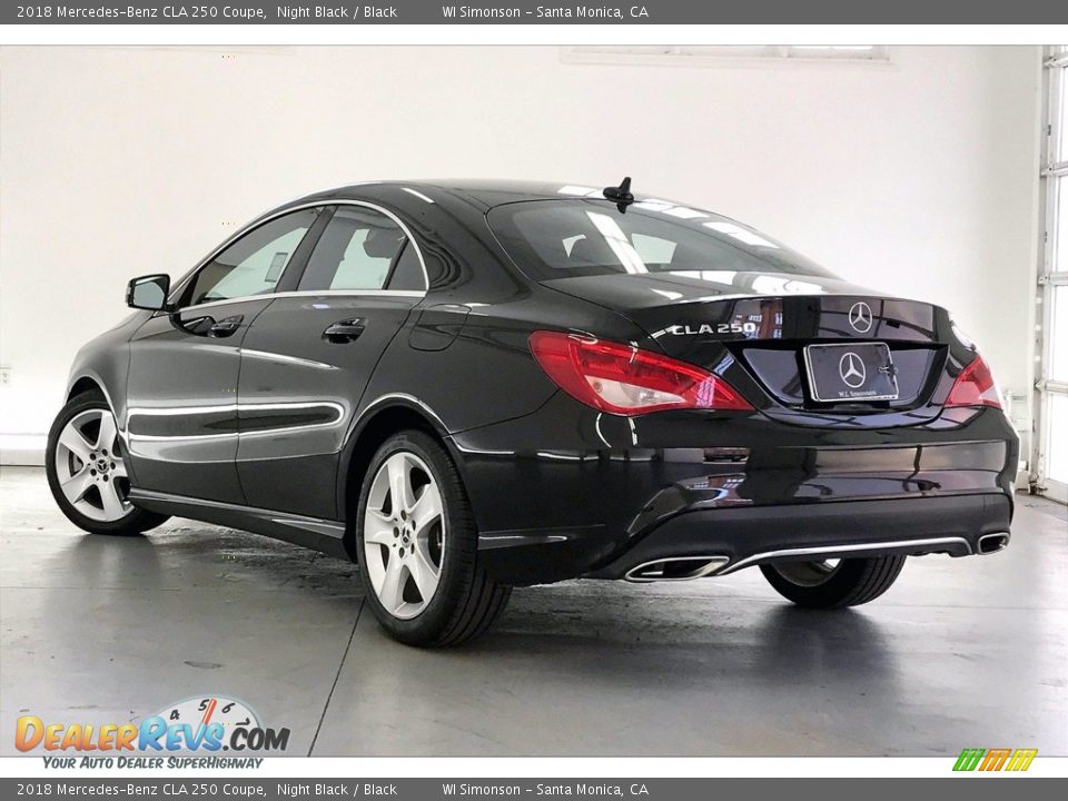 2018 Mercedes-Benz CLA 250 Coupe Night Black / Black Photo #10