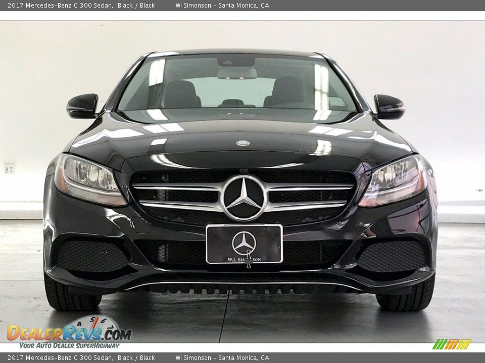 2017 Mercedes-Benz C 300 Sedan Black / Black Photo #2