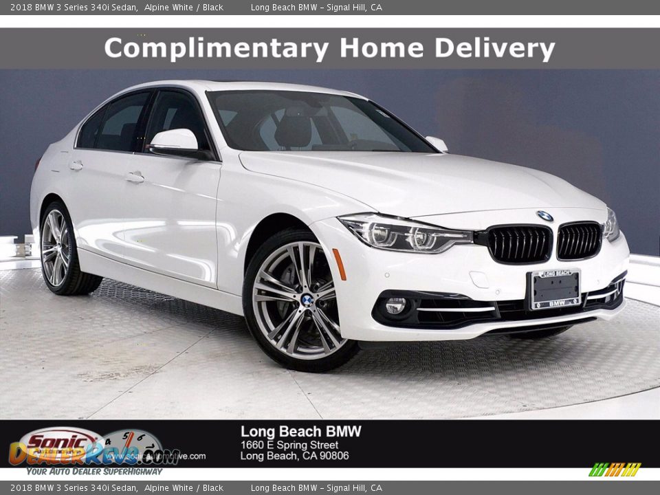 2018 BMW 3 Series 340i Sedan Alpine White / Black Photo #1