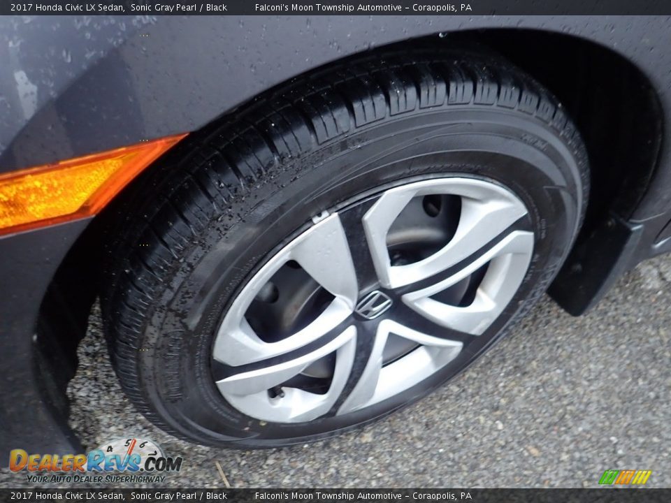 2017 Honda Civic LX Sedan Sonic Gray Pearl / Black Photo #2